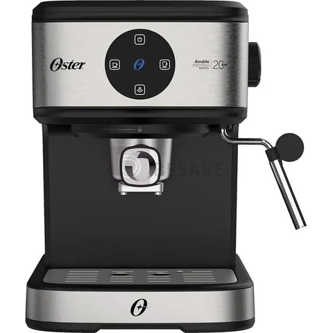 Cafeteira Espresso Double Digital Oster Cor Aço escovado e Preto