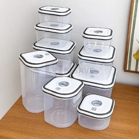 10 Potes Herméticos Electrolux de Plástico