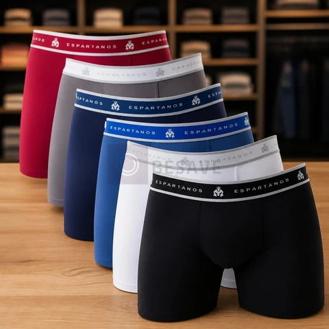 Kit Com 5 Cuecas Boxer Masculina Microfibra Original