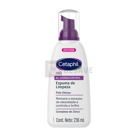 Cetaphil Pro AC Dermacontrol Espuma De Limpeza Facial Pele Oleosa 236ml