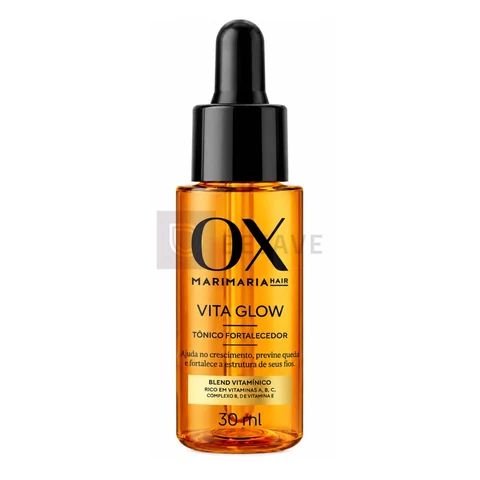 Tônico Fortalecedor Vita Glow Ox Mari Hair para Cabelos Ressecados Enfraquecidos 30ml