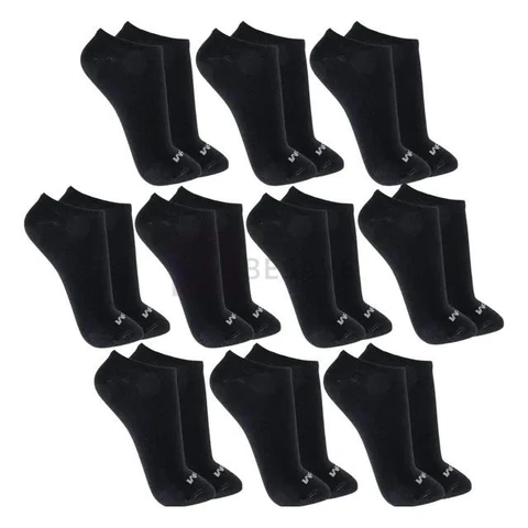 Kit 10 Pares Meias Mash Invisível Esportiva Algodão Original