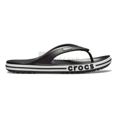 Chinelo Crocs Bayaband Flip Black/white