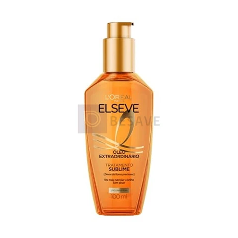 L'Oréal Paris Elseve Óleo Extraordinário Finalizador Capilar, Nutrição Profunda com 6 Óleos Preciosos, Anti-Frizz, Proteção Térmica até 230°C, Brilho Intenso para Todos os Tipos de Cabelo, 100ml