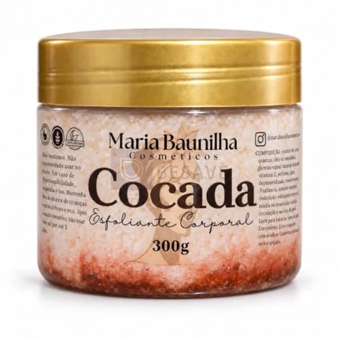 Esfoliante Corporal Sugar Scrub Cocada 300g - Maria Baunilha Cosméticos