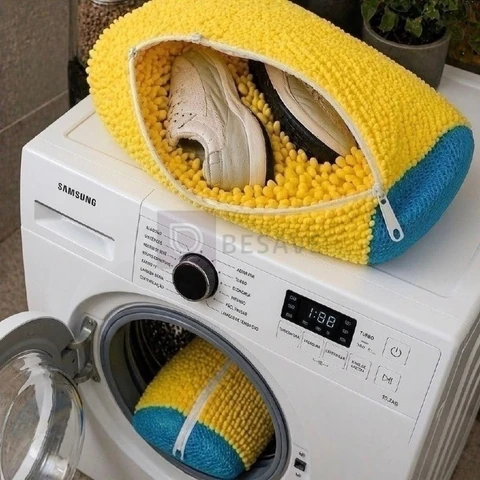 Kit 2 Saco Para Lavar Sapatos Na Máquina De Lavar Prático
