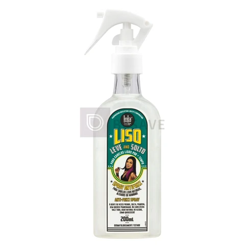Liso Leve e Solto Spray Antifrizz 200ml, Lola Cosmetics