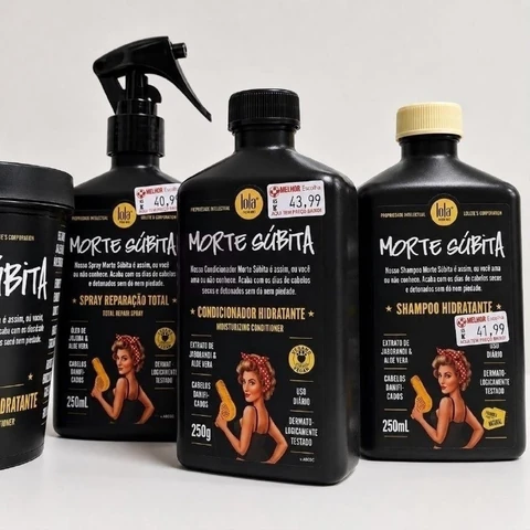 Kit Morte Súbita (Shampoo + Condicionador + Spray Reparaçao) - Lola From Rio