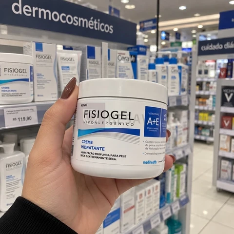 Fisiogel Hipoalergênico Creme Hidratante Corporal - 450g