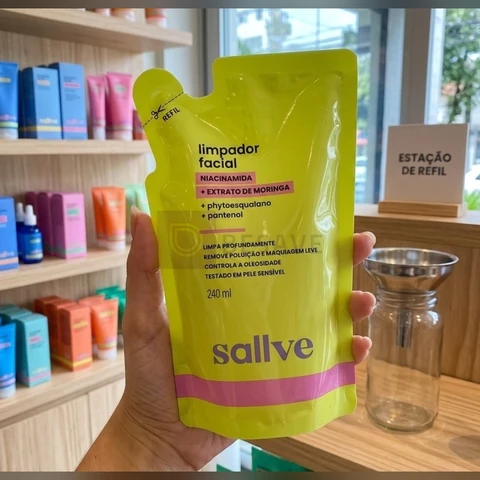 Gel De Limpeza Facial Refil 240ml Sallve Todo Tipo De Pele Dia/noite