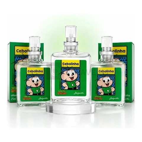Kit 3 Perfumes Cebolinha Jequiti 25ml Infantil Turma da Mônica Colônia Masculina Kit Presente Original