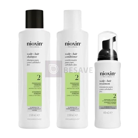 Kit Sistema 2 de Espessamento para Cabelo Natural com Afinamento Avançado - Kit 150+150+40ml