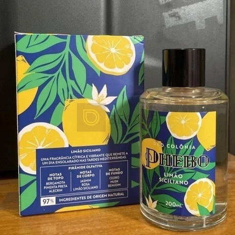 PHEBO - Deo Colônia Limão Siciliano 200ml