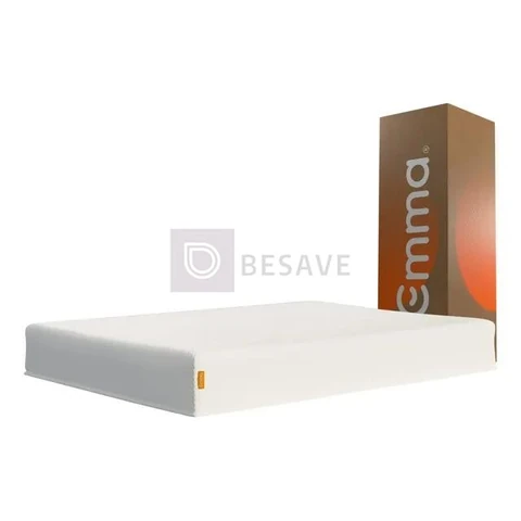 Colchão Casal Emma Basics 17 – 138x188cm - Espuma D28 17cm com Tecnologia Alemã, Embalado à Vácuo, Firmeza Ideal, Suporte Confortável