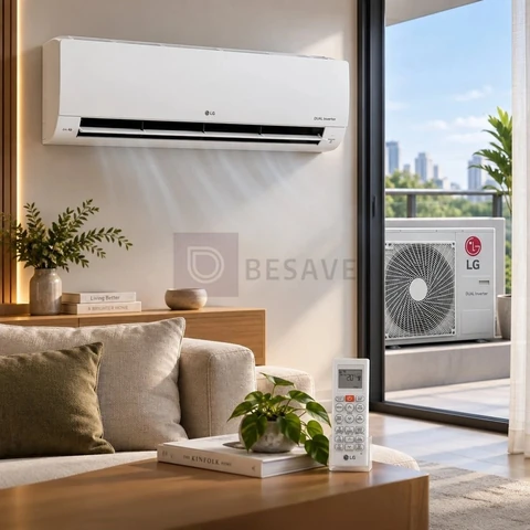 Ar Condicionado LG DUAL Inverter Voice 30000 BTU/h Quente e Frio S4NW30L43FA.EB2GAMZ - 220 Volts