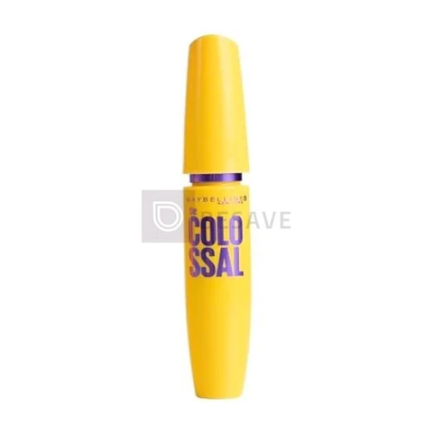 Maybelline NY The Colossal Volum' Express, Máscara de Cílios Lavável, 9x Mais Volume por Até 24h, Fórmula com Colágeno para Definição Intensa, Não Empelota, Cor Preto, 8ml