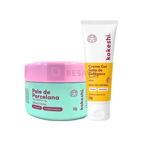 Kit Gota de Colágeno Pele de Porcelana Kokeshi Hidratação e Firmeza