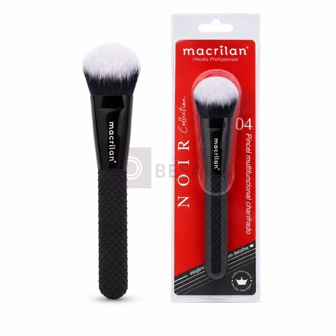 Pincel Macrilan N04 Multifuncional Chanfrado Linha Noir