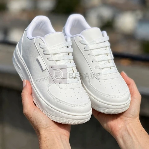 Tênis Casual Branco Feminino Masculino Conforto Premium Academia Original
