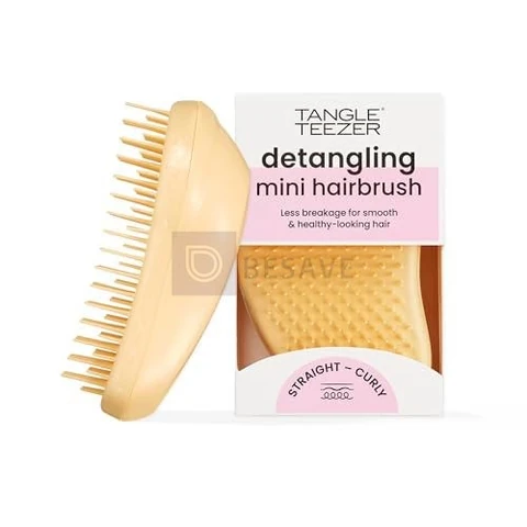 Tangle Teezer - Escova de cabelo desemabaraçadora The Original Mini para todos os tipos de cabelo, úmido e seco, Cor: Amarelo