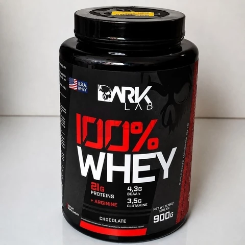 100% Whey Protein 900g Sabores - Dark Lab Sabor Baunilha