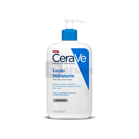 CeraVe, Loção Hidratante Corporal, com textura Fluida e Ácido Hialurônico