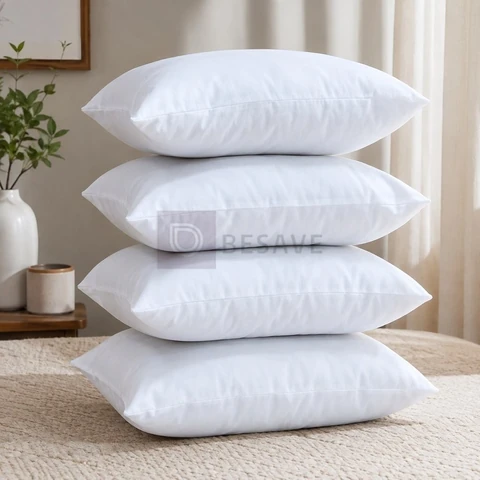 4 Travesseiros Antialérgico Impermeável 50x70 Super Macio