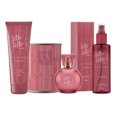 Deo Muse Colônia 100ml + Body splash 200ml +loção corporal 240ml