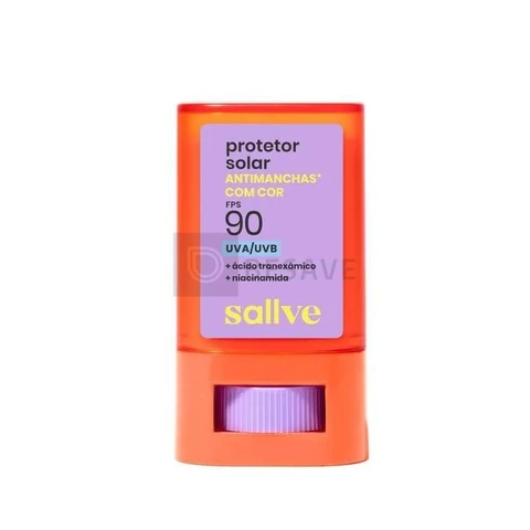 Sallve Protetor Solar Bastão Antimachas FPS 90 com Cor 4-15g