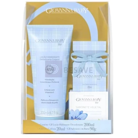 Giovanna Baby - Kit Giovanna Baby Col 20Ml+Locao 200Ml+Sab 90G Blue (Novo)