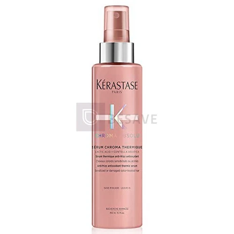 Kérastase Spray Chroma Absolu Sérum Chroma Thermique, Cabelos coloridos, Proteção de cor, proteção térmica, Aminoácido, Centelha Asiática, 150 ml