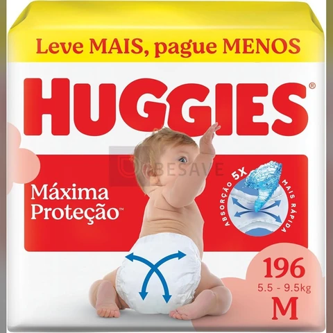 Huggies Fralda Supreme Care M 196 Un