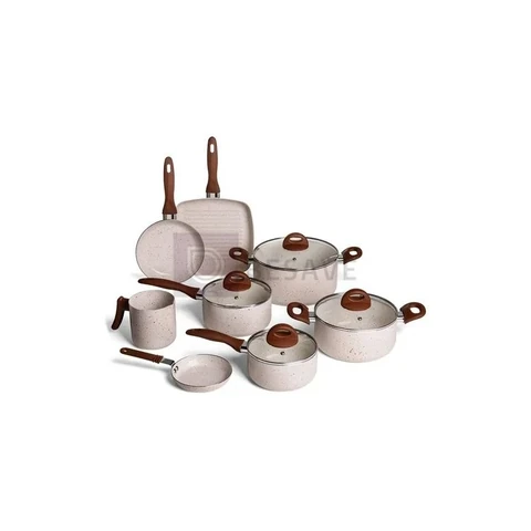 Conj de Panelas 8 Peças Ceramic Life Smart Plus Vanilla - Brinox