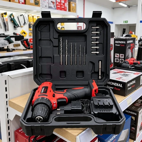 Furadeira Parafusadeira Mondial Fpf-06m 12v Bivolt