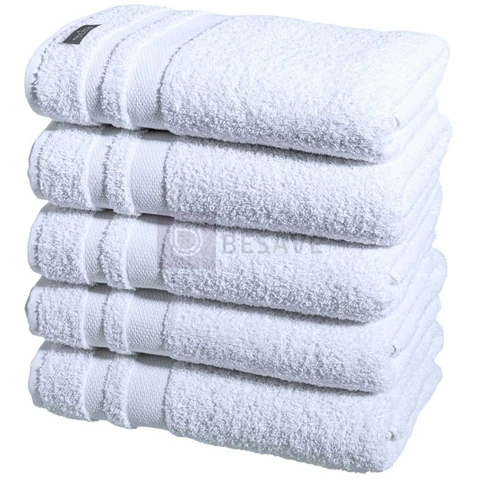 Toalha De Banho Alice Alta Absorção 500Gr Gramatura Hotel Branca Kit 05 Extra Grossa Grande