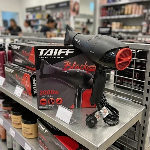 Secador de Cabelo Taiff 2000W Black Ion Preto