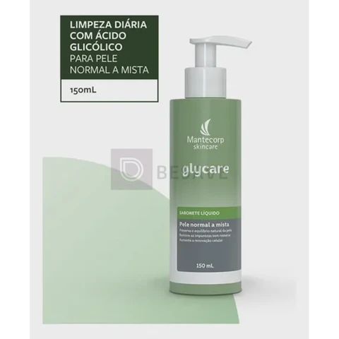 Sabonete Líquido Facial Glycare 150ml Mantecorp Skincare
