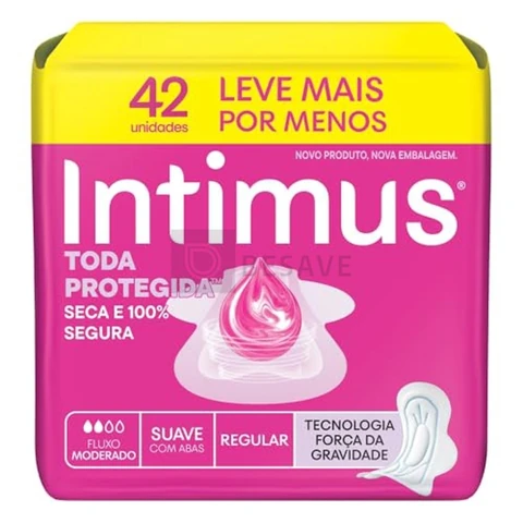 Absorvente Intimus Toda Protegida Dia Suave Com abas - 42 un