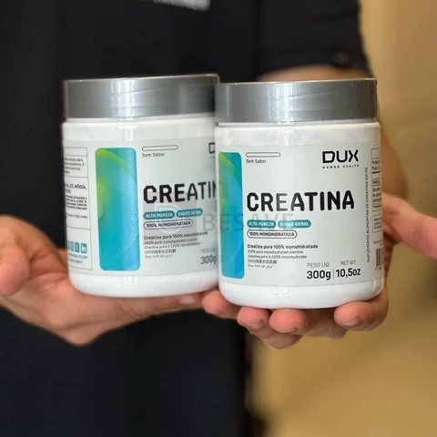 Creatina Dux 300g Kit 2 Unidades Monohidratada Sem Sabor