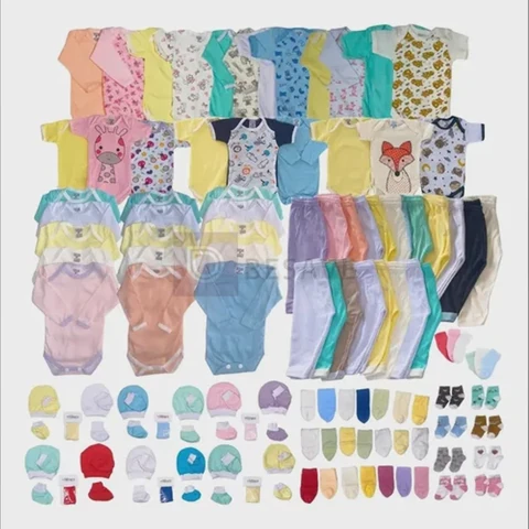 Kit 15 Peças Roupas Bebê Body Calça Touca Enxoval Completo