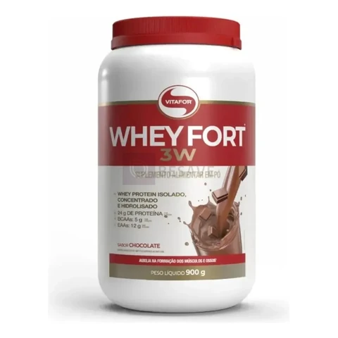 Vitafor Whey Fort 3w Vitafor Whey Protein Whey Fort 3w 900g Chocolate Vitafor Pó