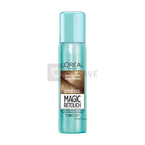 Spray Retoque de Raiz Instantâneo Magic Retouch, L'Oréal Paris, Louro Escuro