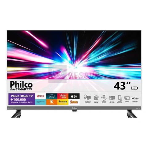Smart Tv 43 Philco P43vik Roku Led Dolby Audio Wi-fi Hdmi Hdr Full Hd 110/220v