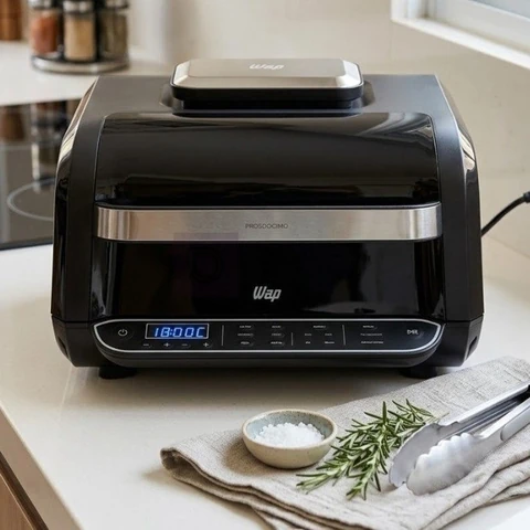 Fritadeira Elétrica Air Fryer 8 em 1 Wap Barbecue Heat Digital Wc Ab1030 127V