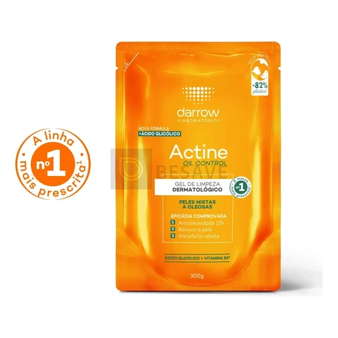Gel de Limpeza Facial Darrow Actine Oil Control Refil 300g