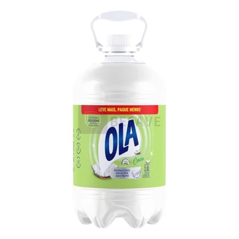 Ola Coco Sabão Líquido para Roupas Delicadas, 3,8L