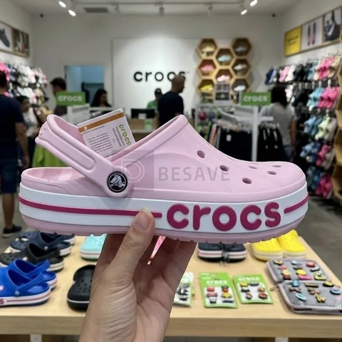 Sandália Crocs Bayaband Clog Ballerina Pink/candy Pink