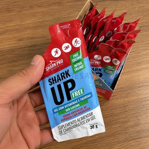 Shark-up Free 10 Unidades 300g Shark Pro Morango/maracujá Sabor Morango Com Maracujá