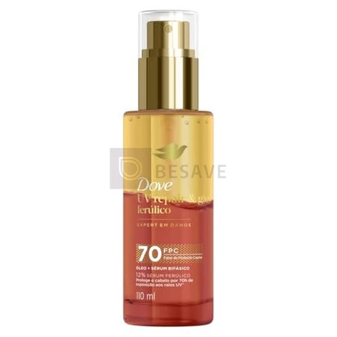 Dove Óleo e Sérum Bifásico UV Repair & Glow + Ferúlico 110ml