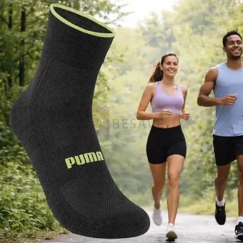 Meia Puma Poliamida Esportiva Corrida Dry Fit Ciclismo Sport
